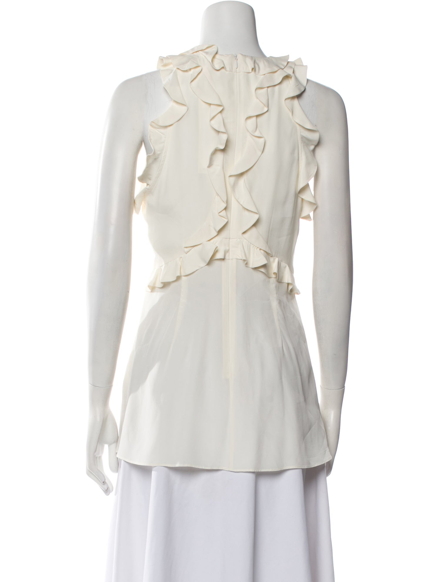 Zimmermann Silk Mock Neck Blouse